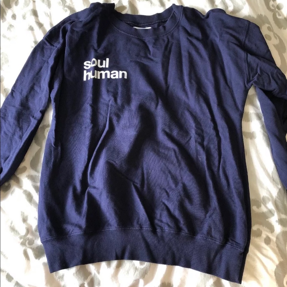 navy soul cycle crew neck- RARE FIND